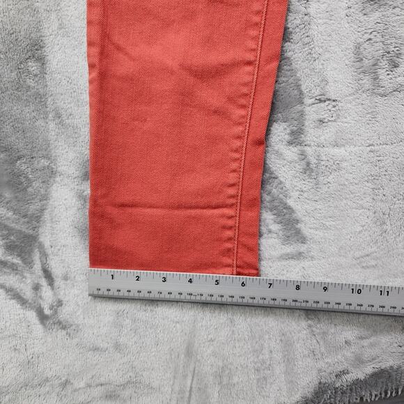 Levi’s Jeans Womens 8 Orange The Original Jean Mid Rise Skinny Stretch Preppy - Picture 12 of 13